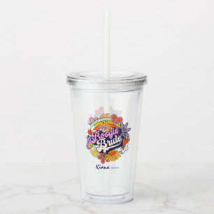 Verre En Acrylique les années 70 super Bachelorette Boogie Bride ID92