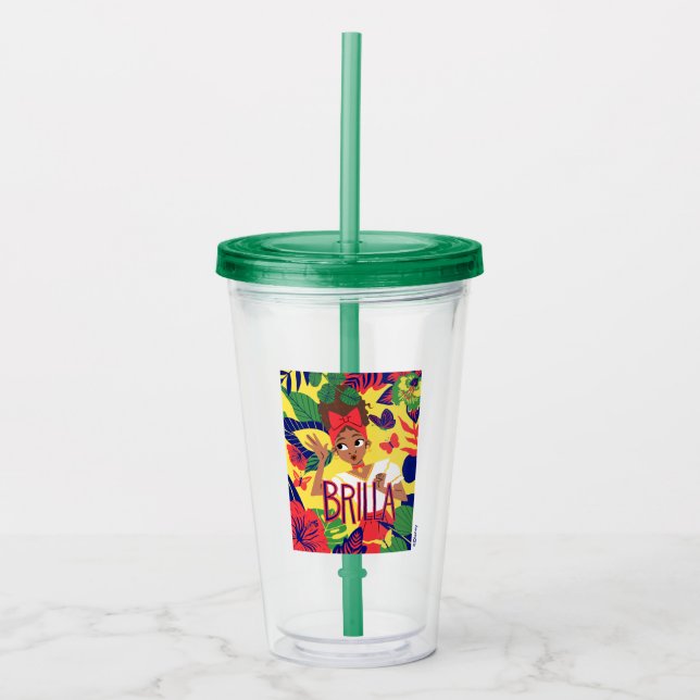 Verre En Acrylique Les Dolores d'Encanto | Graphique floral (Devant)