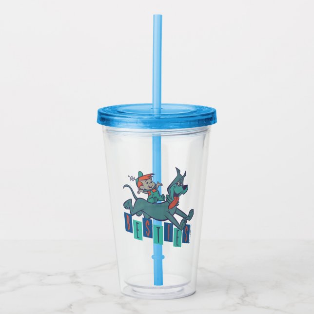 Verre En Acrylique Les Jetsons | Elroy & Astro Besties (Devant)