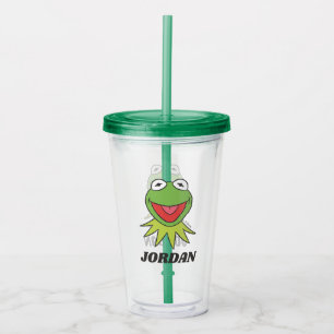 Verre En Acrylique Les Muppets Kermit la tête de grenouille  Ajouter 