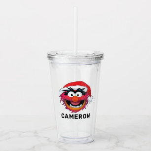 Verre En Acrylique Les Muppets  Visage animal de Noël