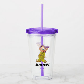 Verre En Acrylique Les Sept Nains - Dopey| Ajouter votre nom