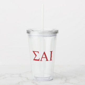 Verre En Acrylique Lettres grecques Sigma Alpha Iota