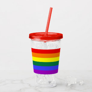 Verre En Acrylique LGBT à Rainbow Pride