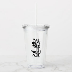 Verre En Acrylique Ligue de Justice   Vous ne pouvez pas sauver le mo