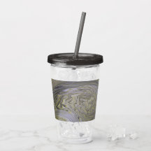Liquid Gold Acrylic Pour Tumbler