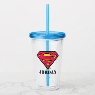 Verre En Acrylique Logo classique du S-Bouclier   de Superman