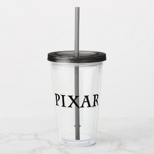 Verre En Acrylique Logo de couleurs personnalisées Pixar