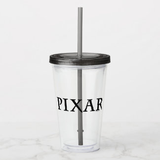 Verre En Acrylique Logo de couleurs personnalisées Pixar