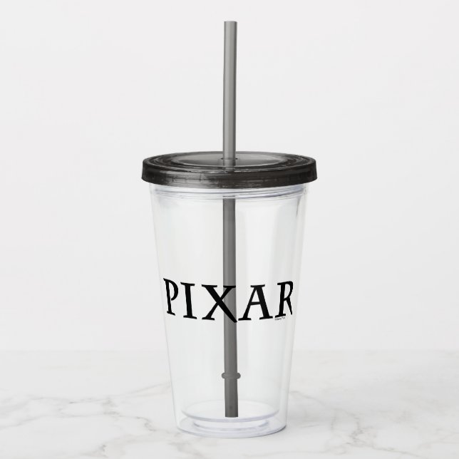 Verre En Acrylique Logo de couleurs personnalisées Pixar (Devant)
