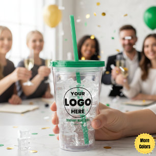 Verre En Acrylique Logo de société personnalisé et nom d'entreprise p