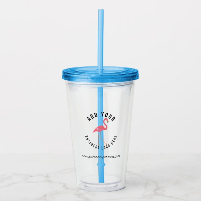 Verre En Acrylique Logo d'entreprise et site Web de l'entreprise Swag (Devant)