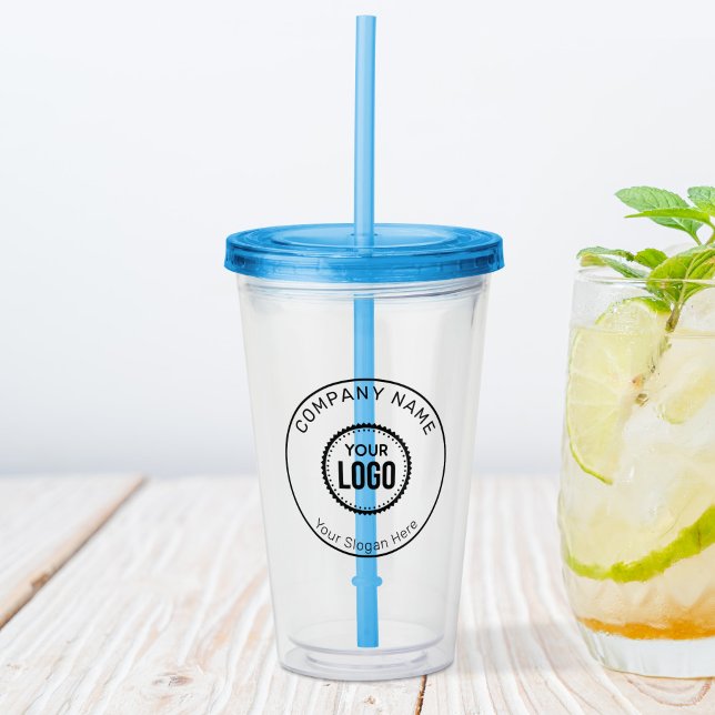Verre En Acrylique Logo Et Slogan Personnalisés Avec Promotions (Créateur téléchargé)