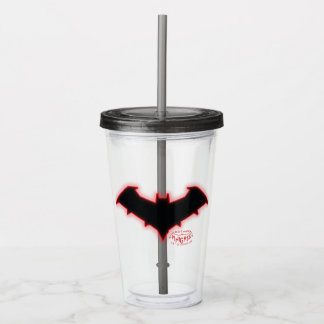 Verre En Acrylique Logo Gotham Knights Red Hood