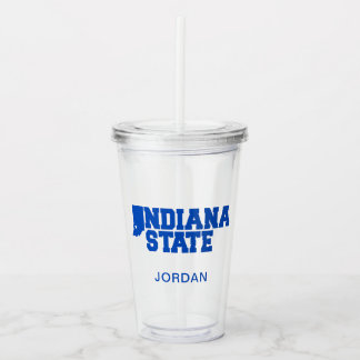 Verre En Acrylique Logo Indiana State