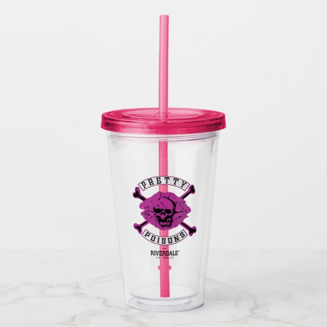 Verre En Acrylique Logo Poisons Pretty (Devant)