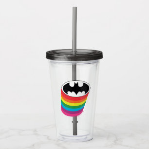 Verre En Acrylique Logo Rainbow de Batman
