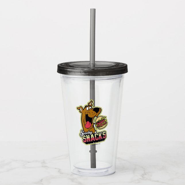 Verre En Acrylique Logo Scooby-Doo "Scooby Snacks" (Devant)