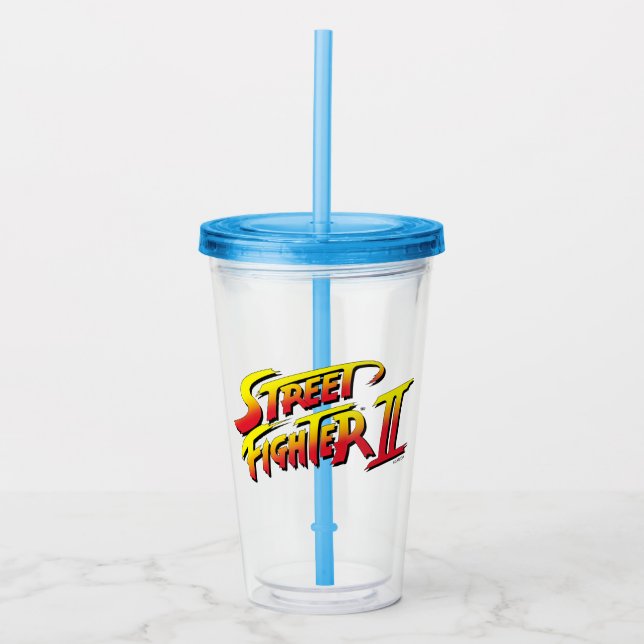 Verre En Acrylique Logo Street Fighter II (Devant)