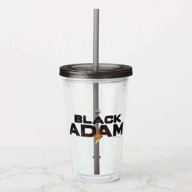 Verre En Acrylique Logo théâtral Black Adam (Devant)