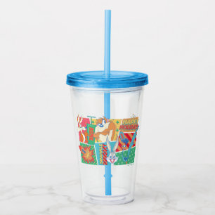 Verre En Acrylique LOONEY TUNES™   Joyeux Motif de vacances