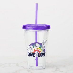 Verre En Acrylique LOONEY TUNES™ - L'amour c'est l'amour