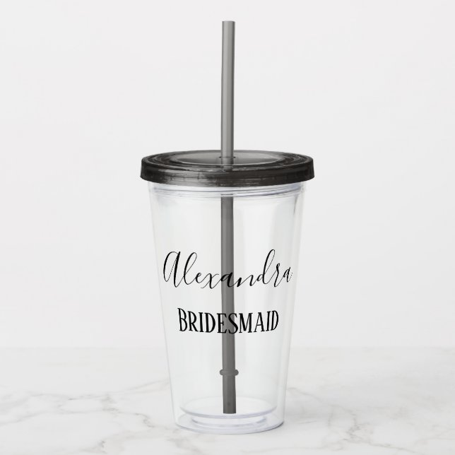 Verre En Acrylique Lovely Bridesmaid (Devant)