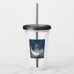 Verre En Acrylique Luna Goddess at Night Scattering Stars