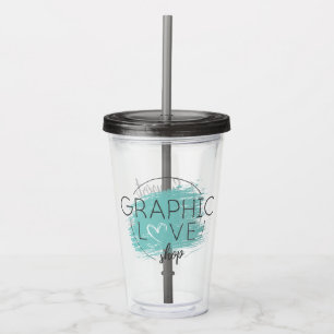 Verre En Acrylique Magasin Graphic Love