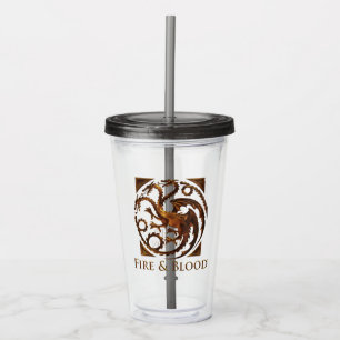 Verre En Acrylique MAISON DU DRAGON Maison Targaryen Sigil
