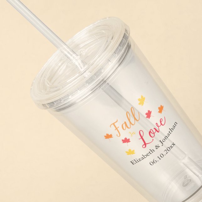 Verre En Acrylique Mariage Tomber Amoureux (Créateur téléchargé)