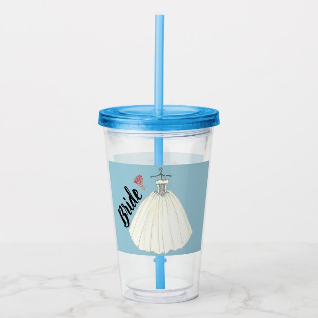 Verre En Acrylique Mariée (Devant)