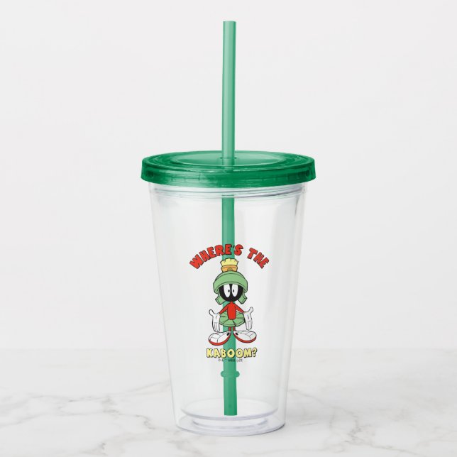 Verre En Acrylique MARVIN LE MARTIAN™ Où est le Kaboom ? (Devant)