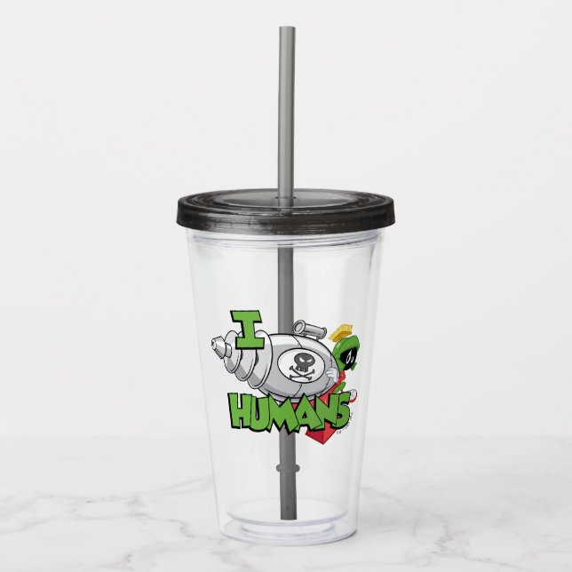 Verre En Acrylique MARVIN THE MARTIAN™ I Laser Humains (Devant)