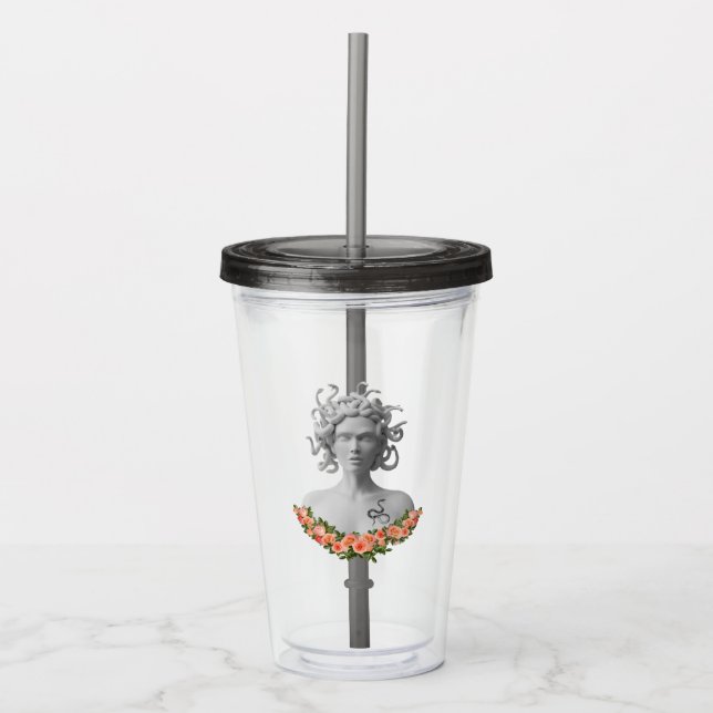 Verre En Acrylique Medusa Gorgon Mythologie grecque (Devant)