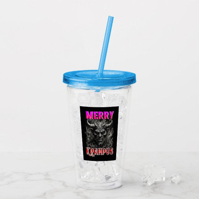 Verre En Acrylique Merry Krampus (Dos glace)