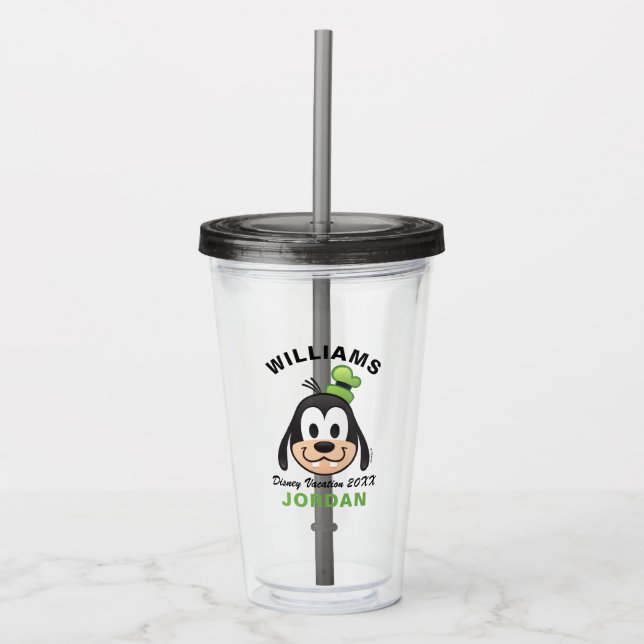 Verre En Acrylique Mickey & Friends | Goofy - Vacances en famille (Devant)