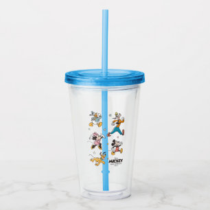 Verre En Acrylique Mickey & Friends Rétro Stars and Stripes Graphique
