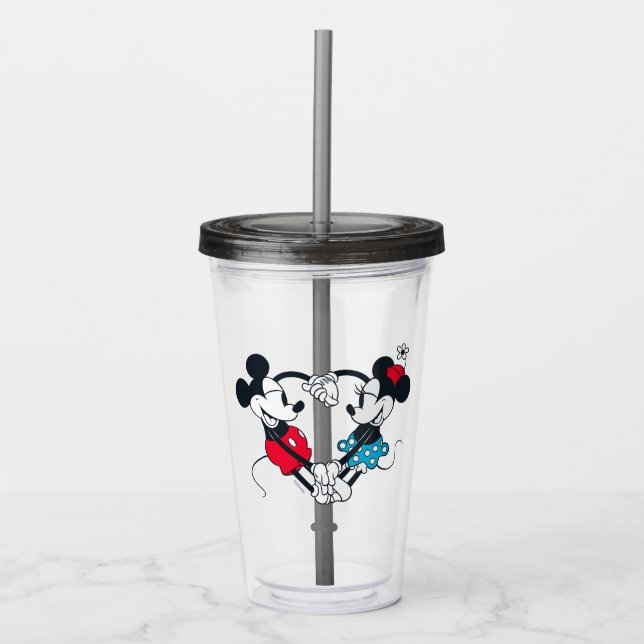 Verre En Acrylique Mickey & Minnie | Objectifs de relation (Devant)