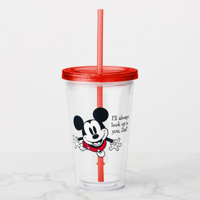 Verre En Acrylique Mickey Mouse | Cherchez Toujours À Vous (Devant)