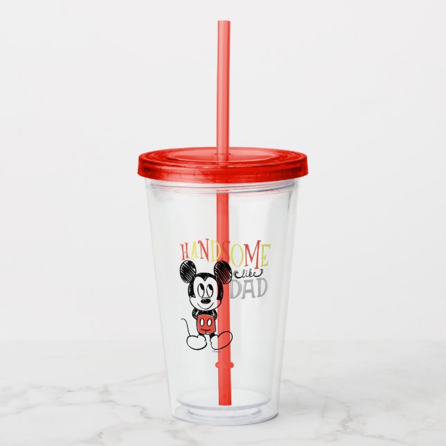 Verre En Acrylique Mickey Mouse | Handsom Like Papa (Devant)