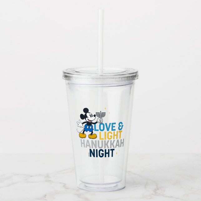 Verre En Acrylique Mickey Mouse | Love & Light Hanoukka Night (Devant)