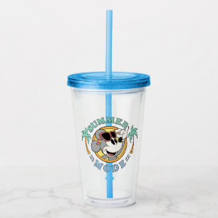 Verre En Acrylique Mickey Mouse Mode été tropical