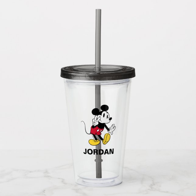 Verre En Acrylique Mickey Mouse | Paix (Devant)
