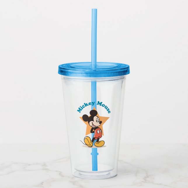 Verre En Acrylique Mickey Mouse Star Name Graphic (Devant)