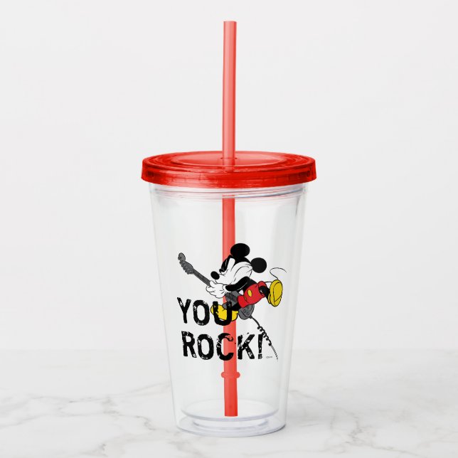 Verre En Acrylique Mickey Mouse | T'Es Rocher, Papa ! (Devant)