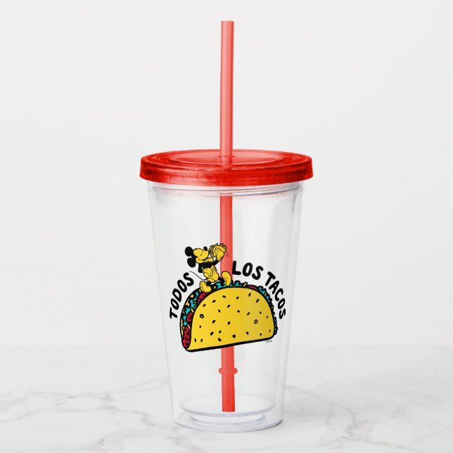 Verre En Acrylique Mickey Mouse Todos Los Tacos Sign (Devant)