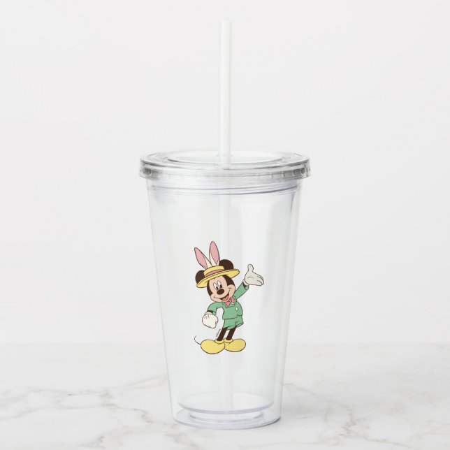 Verre En Acrylique Mickey mouse with Easter Bunny Ears (Devant)