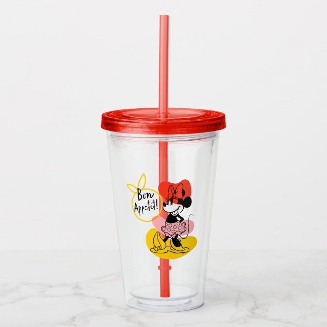 Verre En Acrylique Minnie Mouse | Bon Appetit ! (Devant)