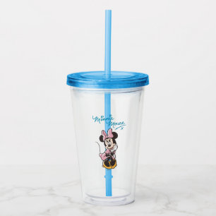 Verre En Acrylique Minnie Mouse joueuse Rêverie à pois